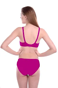 Stylish Pink  Bra And Panty Set For Women-thumb3