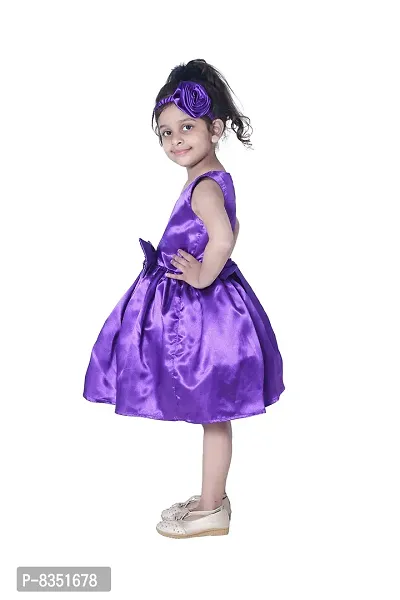 Wish Little Baby Girls Satin Mini Frock Dress (WLT-234_10-11 Year Purple Kidswear)-thumb4