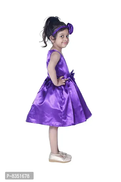 Wish Little Baby Girls Satin Mini Frock Dress (WLT-234_10-11 Year Purple Kidswear)-thumb3