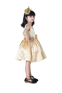 Wish Little Baby Girls Satin Mini Frock Dress (WLT-235_10-11 Year Golden Kidswear)-thumb2