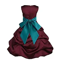 Wish littlle Baby Girls ' Knee Length Dress Maroon-thumb1