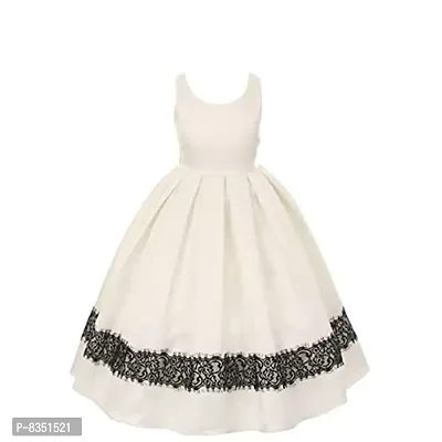 Ripening Baby Girls White Satin Round Neck Sleeveless Maxi Dress (BRP-171_9-10Yrs)