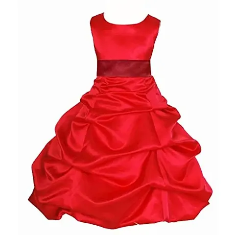 Wish littlle Baby Girl's Bubble Hem Knee Length Dress (WLT-1012_Kidswear)