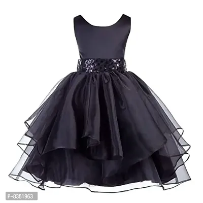 Wish littlle Baby Girls Gajri Tissue Net Fit and Flare Long Maxi Dress (WLT-1026_Kidswear)-thumb0