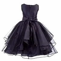 Wish littlle Baby Girls Gajri Tissue Net Fit and Flare Long Maxi Dress (WLT-1026_Kidswear)-thumb1