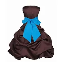 Wish littlle Baby Girl's Bubble Hem Knee Length Dress/Coffi Frock (WLT-1081_3-4Years Kidswear)-thumb1