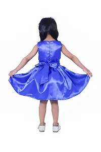 Wish Little Baby Girls Satin Frock (WLT-227_10-111 Year Royal Blue)-thumb1