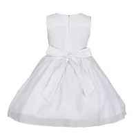 Ripening White Satin V Neck Sleeveless A Line Dress (BRP-170_10-11Yrs)-thumb1