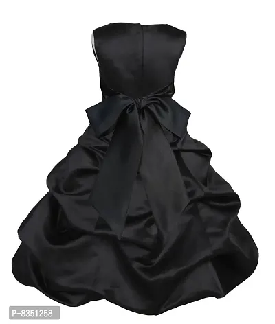 Wish littlle Satin a-line Dress (WLT-1048_7-8 Years_Black_18-24 Months)-thumb2