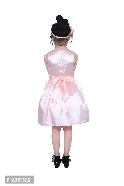 Wish Little Baby Girls Satin Mini Frock Dress (WLT-239_10-11 Year Peach Kidswear)-thumb2