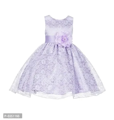 Ripening Flower Girl Dresses (BRP_1003 Malticolor Kids Dress 12-24 Months) White and Purple