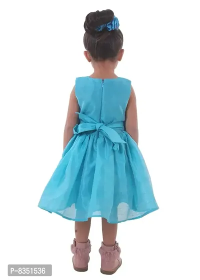 Ripening Baby Girls Blue Satin Frock Dress (BRP-137_2-3Yrs)-thumb2
