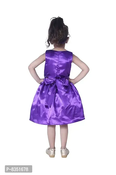 Wish Little Baby Girls Satin Mini Frock Dress (WLT-234_10-11 Year Purple Kidswear)-thumb2