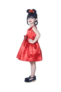 Wish Little Baby Girls Satin Mini Frock Dress (WLT-236_10-11 Year Red Kidswear)-thumb3