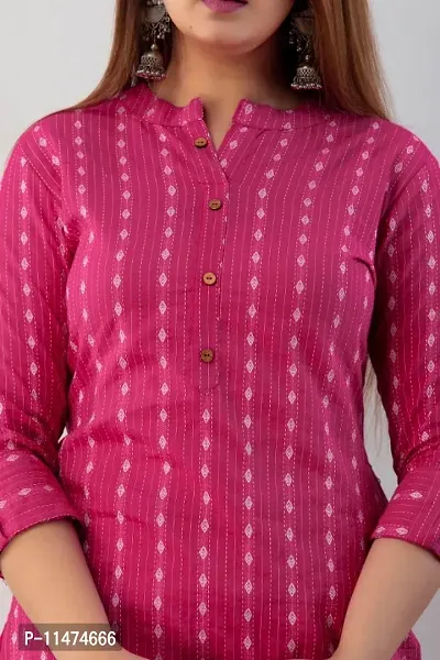 Pink coloured Katha Cotton-thumb2