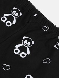 Kids Craft Grey Cotton Fabric Panda Print Boys Nightsuit-thumb3