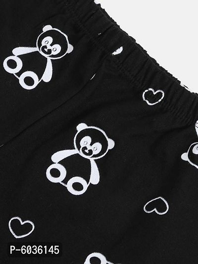 Kids Craft Grey Cotton Fabric Panda Print Boys Nightsuit-thumb4