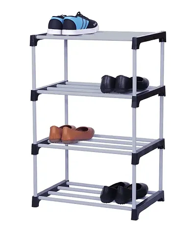 Durable 3 Layer Plastic Shoe Rack For Home Shoe Organizer