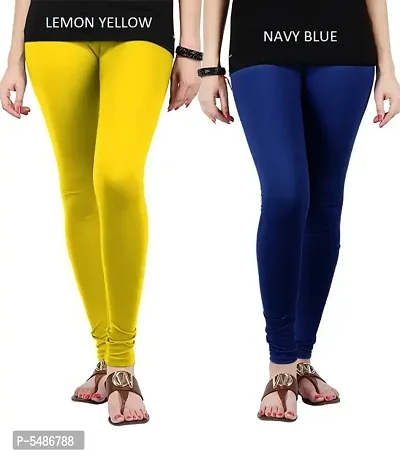 Buy De Moza Women Lemon Yellow Solid Cotton Skinny Leggings - XXXL Online  at Best Prices in India - JioMart.