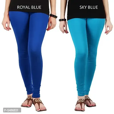 Buy Kryptic Womens Royal blue Solid Cotton Lycra Leggings Online at Best  Prices in India - JioMart.