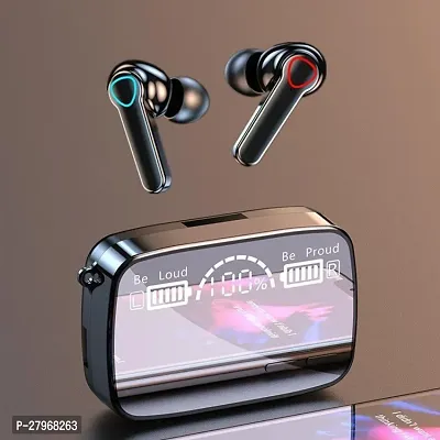 New Edition TWS M19 Gaming Earbuds Bluetooth 5.0 Wireless LED Digital Display N8 Bluetooth Headset (Black, In the Ear)-thumb0