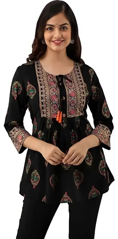 Stylish Fancy Viscose Rayon Kurta For Women Pack Of 1