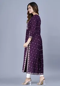 Stylish Rayon Nyra Cut Kurti For Women-thumb1