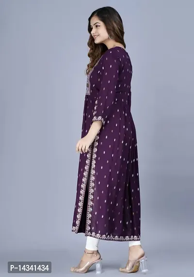 Stylish Rayon Nyra Cut Kurti For Women-thumb2