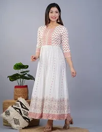 Fancy Printed Rayon Kurtis For Women-thumb2