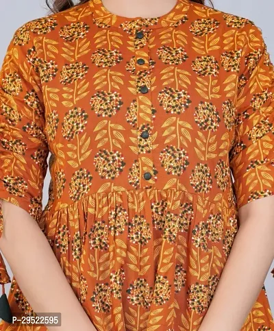 Fancy Rayon Printed Kurtas For Women-thumb2