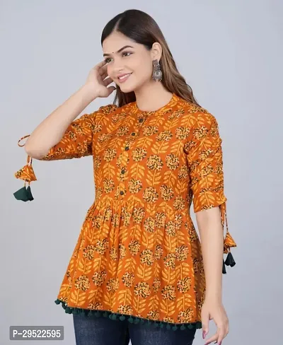 Fancy Rayon Printed Kurtas For Women-thumb4