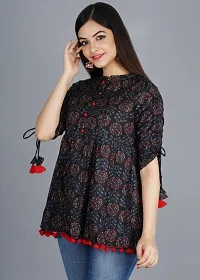 Fancy Rayon Printed Kurtas For Women-thumb1