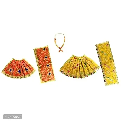 SUSHILA KRISHNA CREATIONS Diwali Navratri Maa Lehenga Chunri for Goddess  Idol | Dress for Radha Rani, Saraswati Devi, Durga Maa, Laxmi with Laddu  Gopal Dress - Pink, Lehenga 8, Chunni: 22x4 :