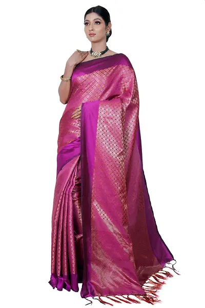 Elegant Art Silk Saree with Blouse piece