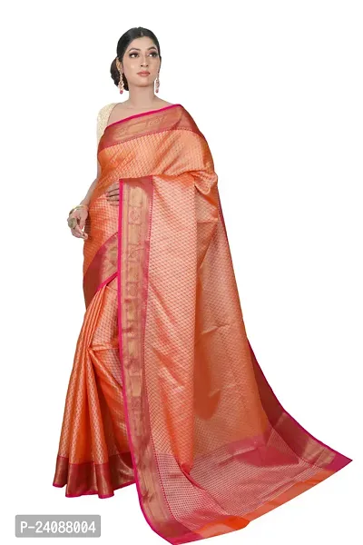 Stylish Banarasi Silk Woven Design Saree with Blouse piece For Women