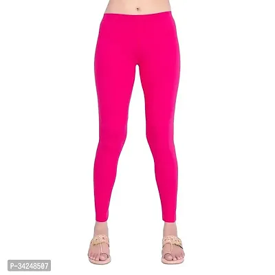 Stylish Polyester Solid Leggings For Women-thumb0