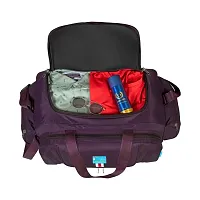 M MEDLER Derben Nylon 55 litres Waterproof Strolley Duffle Bag- 2 Wheels - Luggage Bag (Purple)-thumb3