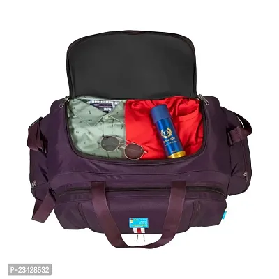 M MEDLER Derben Nylon 55 litres Waterproof Strolley Duffle Bag- 2 Wheels - Luggage Bag (Purple)-thumb4