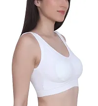 Oshee Store Sports Bra (Free Size, Fits Best- 28-36) for Girls and Women - Pack of 1 White.-thumb2