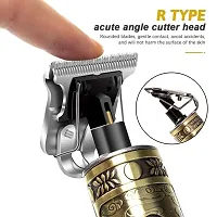 OSHEE ENTERPRISES Trimmer Men Hair Trimmer Rechargeable Cordless For Men Buddha Style Trimmer, Professional Hair Clipper, Adjustable Blade Clipper, Electric Beard Shaver,(Metallic Gold).-thumb1