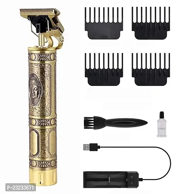OSHEE ENTERPRISES Trimmer Men Hair Trimmer Rechargeable Cordless For Men Buddha Style Trimmer, Professional Hair Clipper, Adjustable Blade Clipper, Electric Beard Shaver,(Metallic Gold).