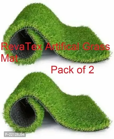 Classic Premium Quality Artitifical Grass Door Mats (37Cm * 57Cm) - Pack Of 2-thumb0