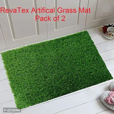 Classic Premium Quality Artitifical Grass Door Mats (37Cm * 57Cm) - Pack Of 2-thumb0