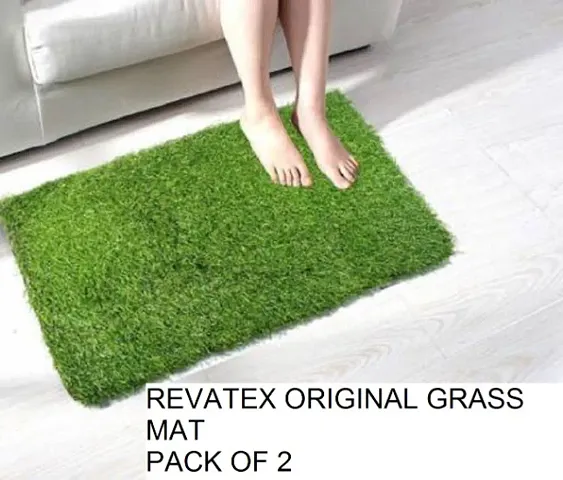 AH ARTSY HOME Artificial Grass Door Mats 16 X 24 Inch