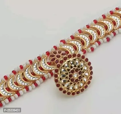 Stylish Red Brass  Jewellery Set For Women-thumb0