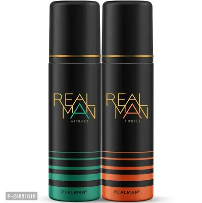 Real Man attract and thril fragrance deodorant