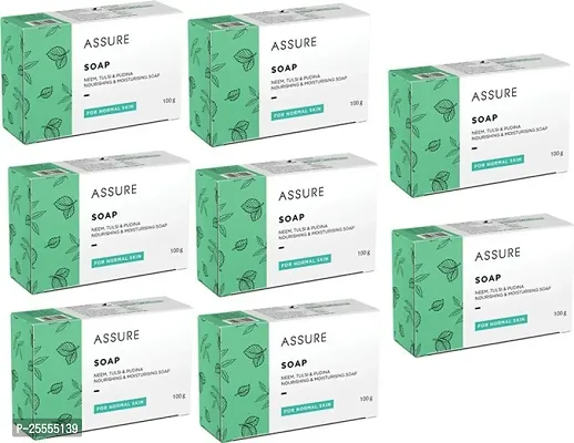 Assure neem soap pack of 8 (100gm each)