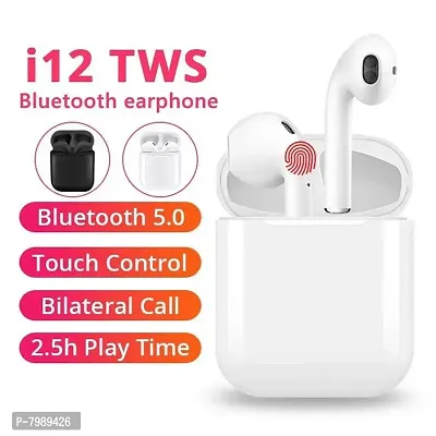 i12 true wireless bluetooth 5.0 Earbuds white quantity 1