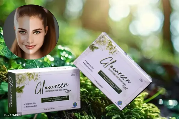 Glowreen Glutathione Skin whitening soap with Vitamin C,Vitamin E,-thumb2