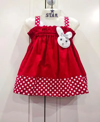 Stylish Solid Frocks For Baby Girl